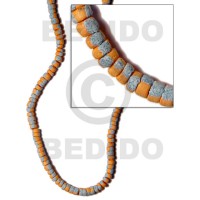 4 5mm coco Pokalet. orange with splashing