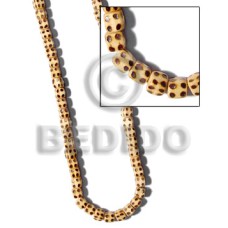 dice natural wood with burning