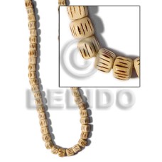 dice natural wood with burning