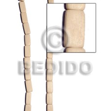 natural white wood flat chiclet 4mmx9mmx18mm