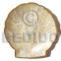 capiz clam shaped plate 6x6 inches (