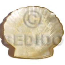 capiz clam shaped plate 8x8 inches (