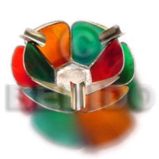 capiz colored ashtray