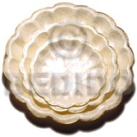 capiz cake stand with brass  3