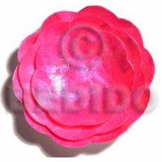 capiz scallop fuschia pink bowl s m l set