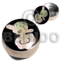 stainless metal round casing in inlaid