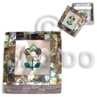 stainless square metal casing with inlaid blocking