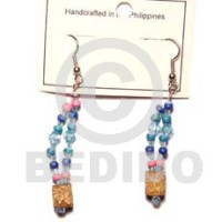 blue dangling mahogany with acrylic crystals 2 3 coco