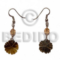 dangling 20mm grooved blacktab flower