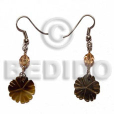 dangling 20mm grooved blacktab flower