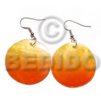 dangling round 30mm hammershell in graduated orange