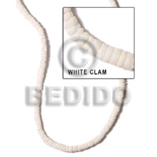 4 5mm white clam heishe