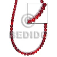 red horn beads 4 5mm