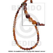 graduated amber horn beads