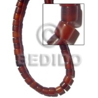 cylinder tube amber horn 11x10mm