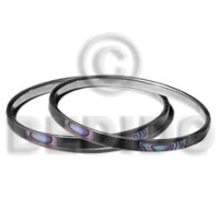 laminated paua abalone black tab alternate