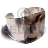 haute hippie 38mmx23mm metal cuff bangle with