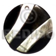 round zebra black lip with embossed skin