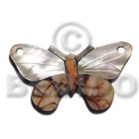 shell inlaid butterfly