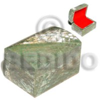 pauaabalone shell cracking jewelry box l=55mm x