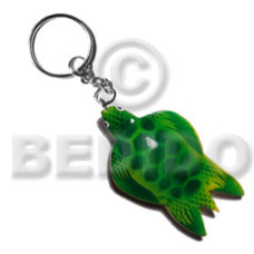 sea turtle handpainted wood keychain 85mmx50mm 