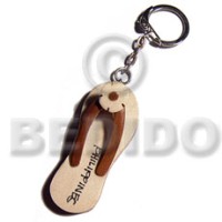 60mmx25mm polished wooden beach slipper with