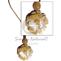 leather thong hammershell cracking natural flower