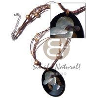 6 rows glitter cord acrylic crystals wood beads combination and 50mmx