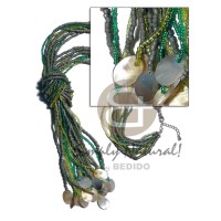 3 rows glass beads and 3 rows