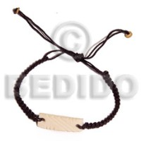 macrame with bone id bracelet