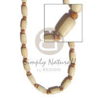 buri seed with wood beads