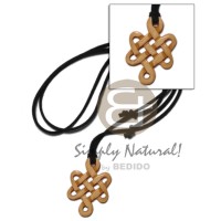 celtic knot antique carabao natural bone 40mm