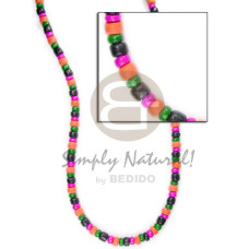 4 5mm coco Pokalet. black green melon pink combination