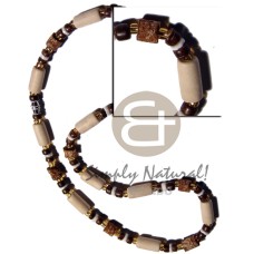 natural white wood tube with mahogany,4 5mm coco