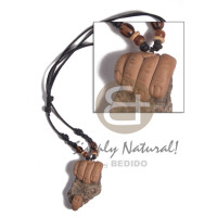 adjustable wax cord with clay hand holding