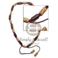 macramie bamboo nat brown with wood burning