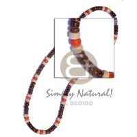 4 5 coco natural brown Pokalet with orange