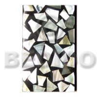 flat rectangle 50mmx30mm laminated mother of pearl shell (MOP) chips