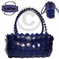 navy blue coco flowers with inner lining