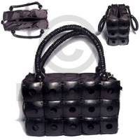 black square coco with inner lining