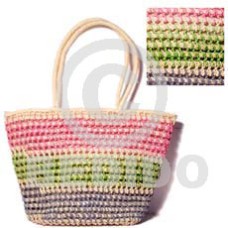 abaca eyelet tricolor with lining and zipper