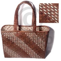 brown banig beach bag l=14 in.