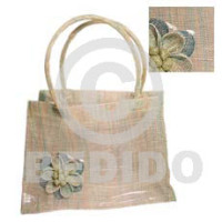 sinamay green tones with flower plastic inner lining