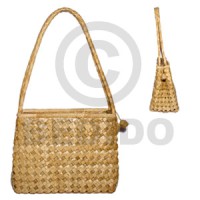 pandan double zipper medium 10x5x8 in 