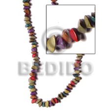 buri seed nuggets dyed  multicolor