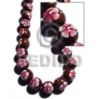 15mm robles round beads with handpainted back