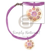 6 layer lavender wax cord with matching