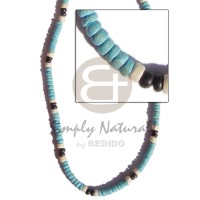 4 5mm coco Pokalet. baby blue with black bl.