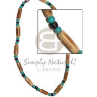 sig ed wood tube with blue green wood