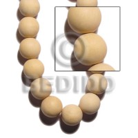 natural white wood round beads 25mm